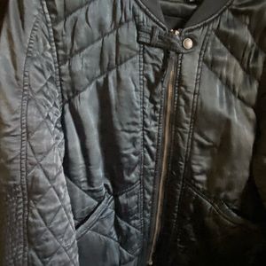 Gorgeous Blue Marrakech Ladies Satin Bomber Jacket size Small.. Worn one time 🌟